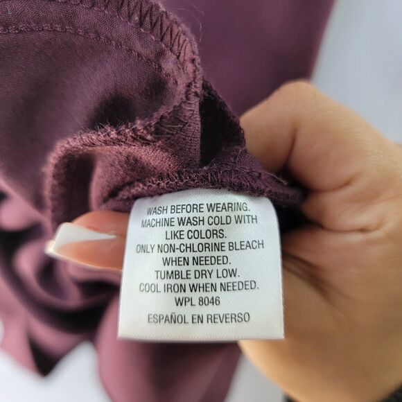 BAR III Purple Dress Mini Sleeveless High Neck Zip Back Closure Women's Size S - Picture 5 of 8